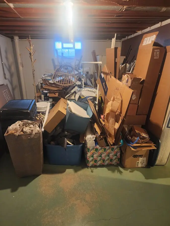 Roll-off dumpster container at job site for Concrete Dumpster Rental in St. Anthony